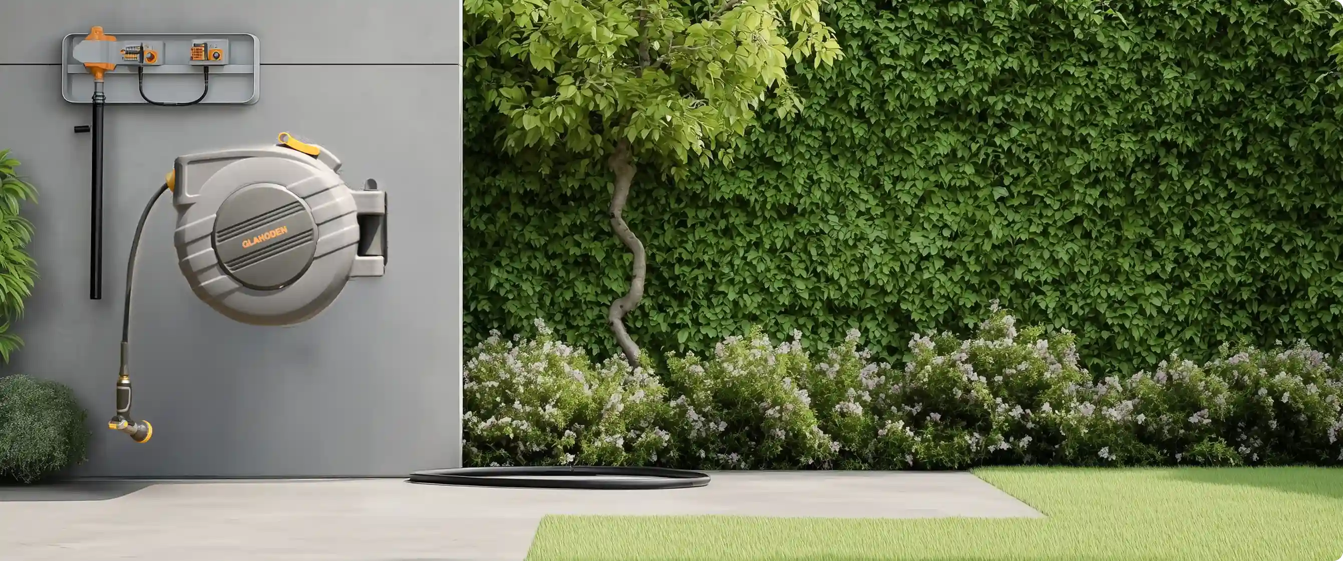 Efficient Raised Garden Bed Watering: Drip Irrigation vs. Wall-Mounted Hose Reels