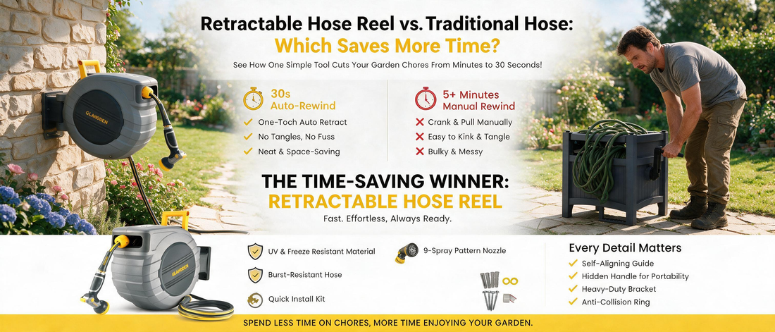 Retractable Hose Reel vs. Traditional Hose: Which Saves More Time?