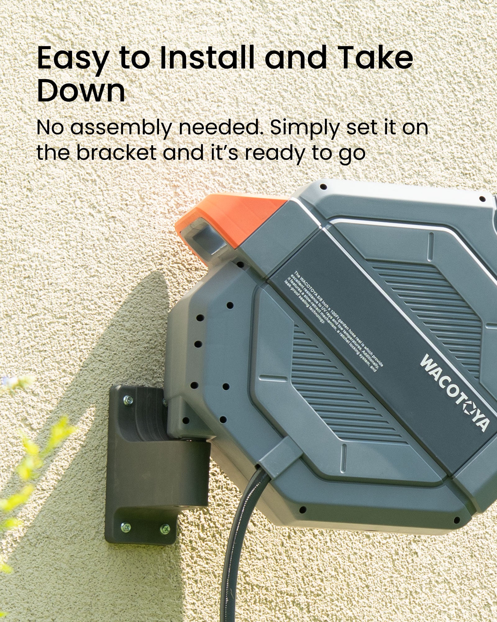 Wacotoya Retractable Garden Hose Reel