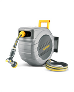 Glahoden Light Gray Retractable Garden Hose Reel, sleek design