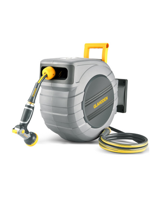Glahoden J Series Retractable Garden Hose Reel - Light Gray
