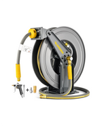 Glahoden Double Arm Retractable Air Hose Reel with alloy steel, robust and flexible design