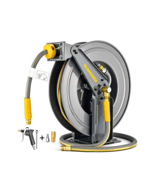 Double Arm Retractable Air Hose Reel-Alloy Steel Reel