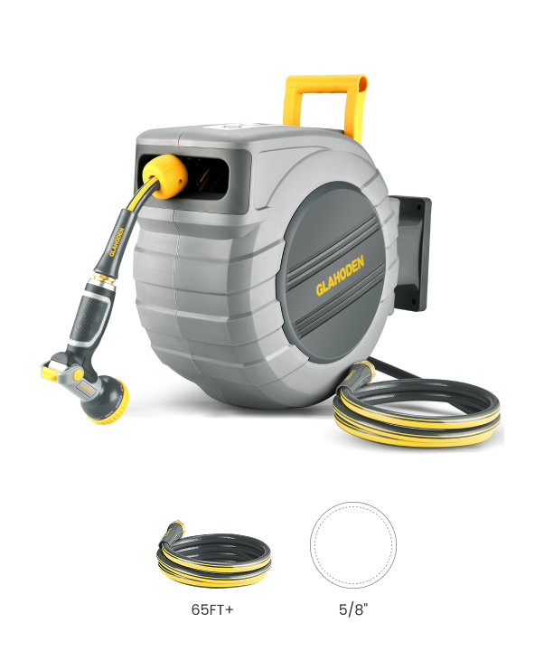 Retractable Garden Hose Reel-5/8in-65ft