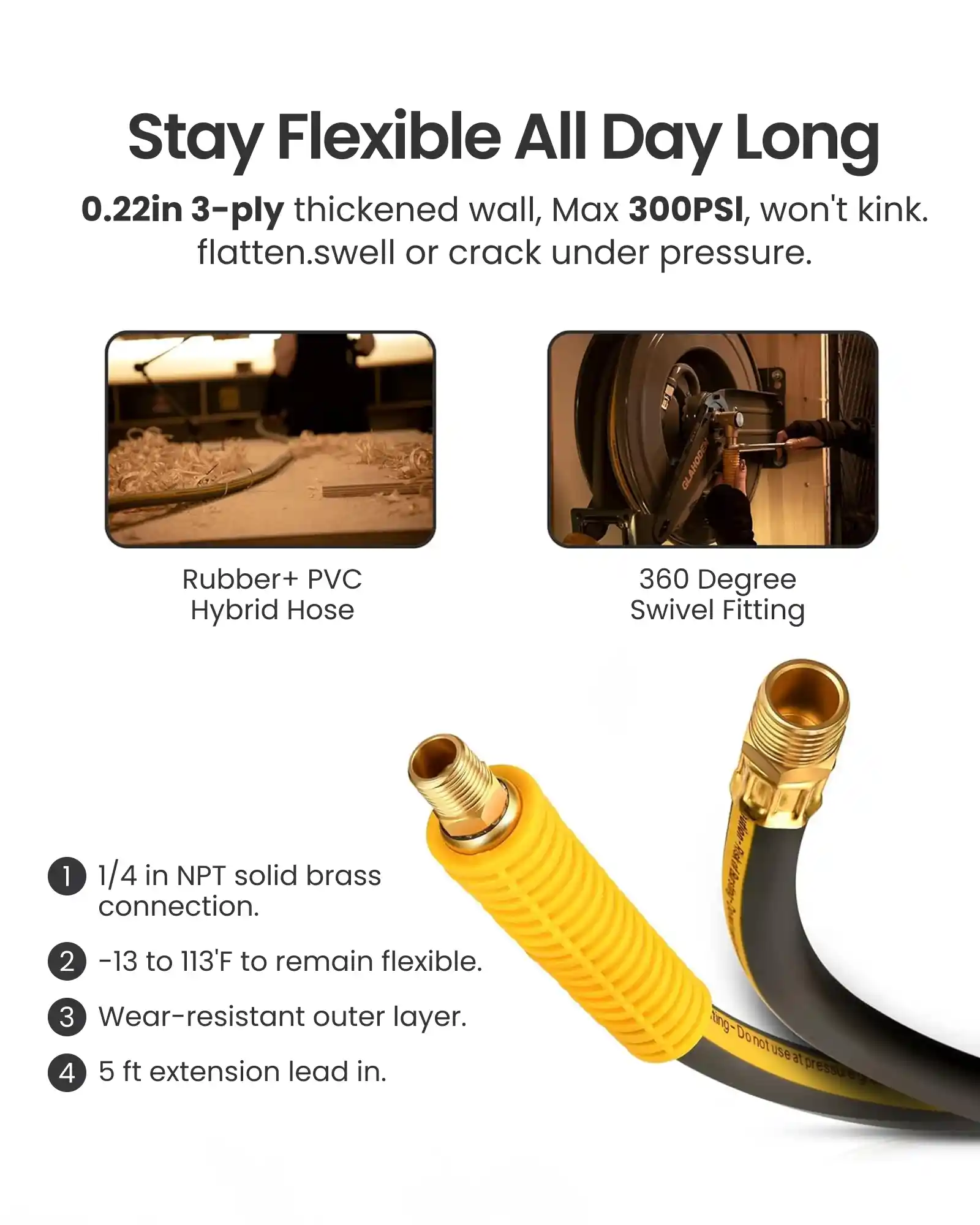 Double Arm Retractable Air Hose Reel-Alloy Steel Reel