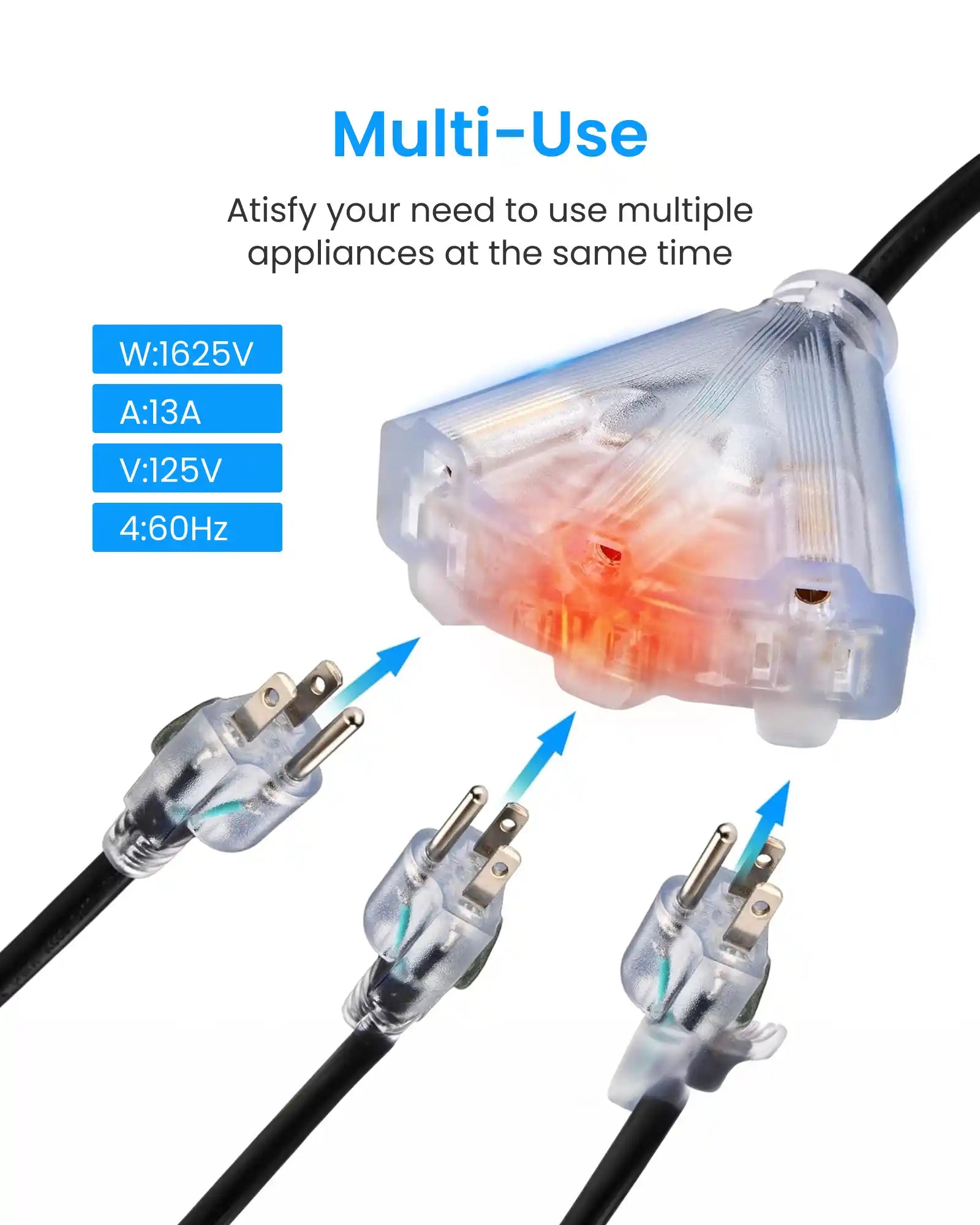 Retractable Extension Cord Reel-14 AWG