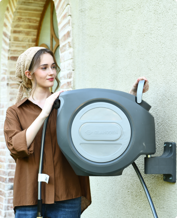 Retractable Garden Hose Reel-5/8in-100ft