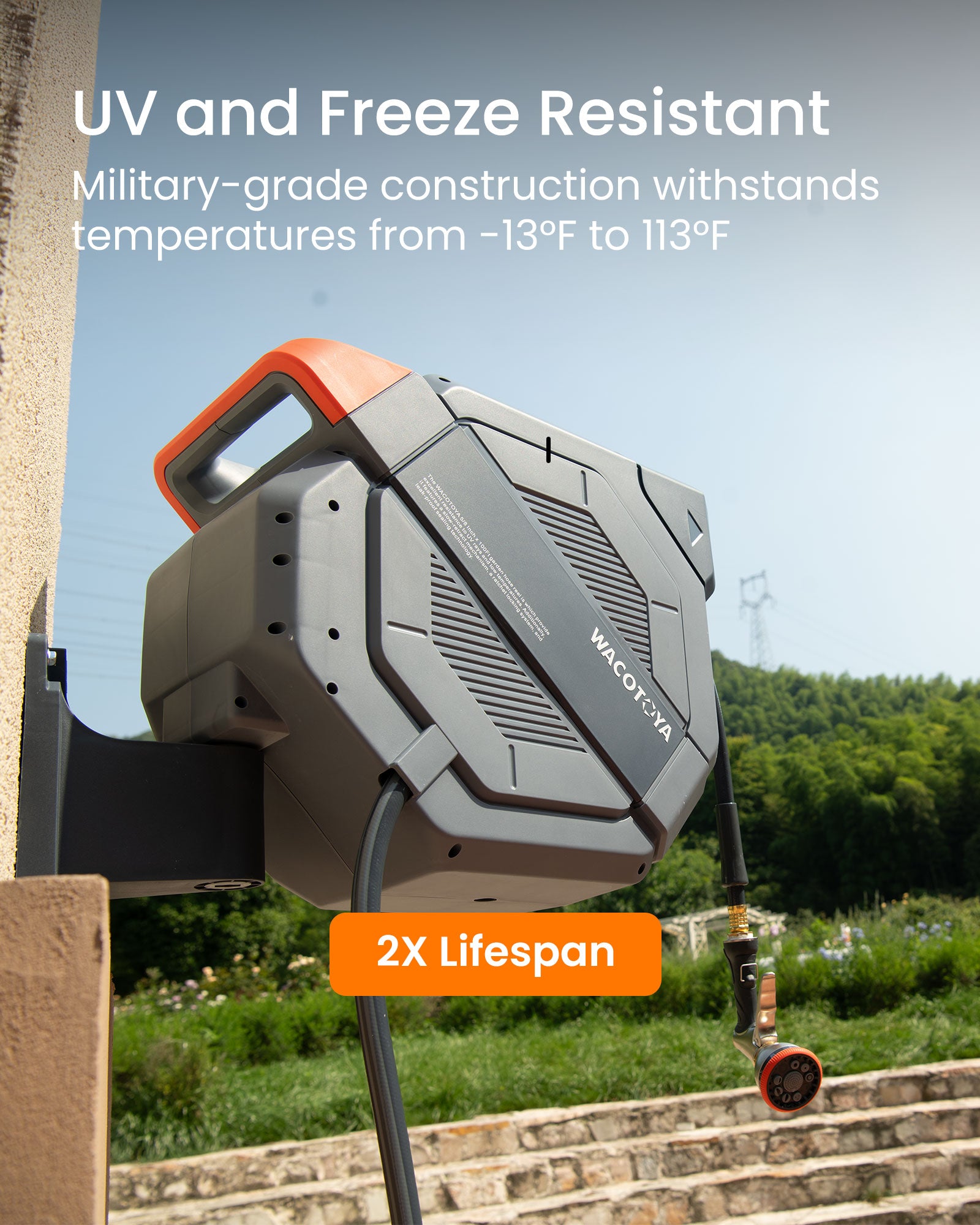 Wacotoya Retractable Garden Hose Reel